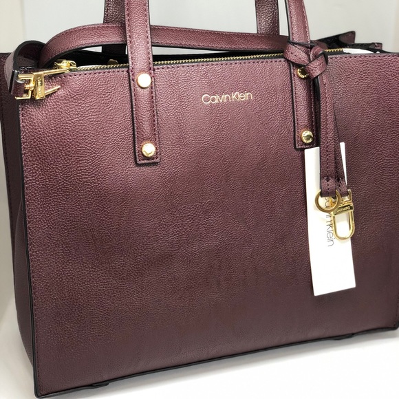 CALVIN KLEIN💥NWT💥Novelty Tote #H7GAZ7KK RUM